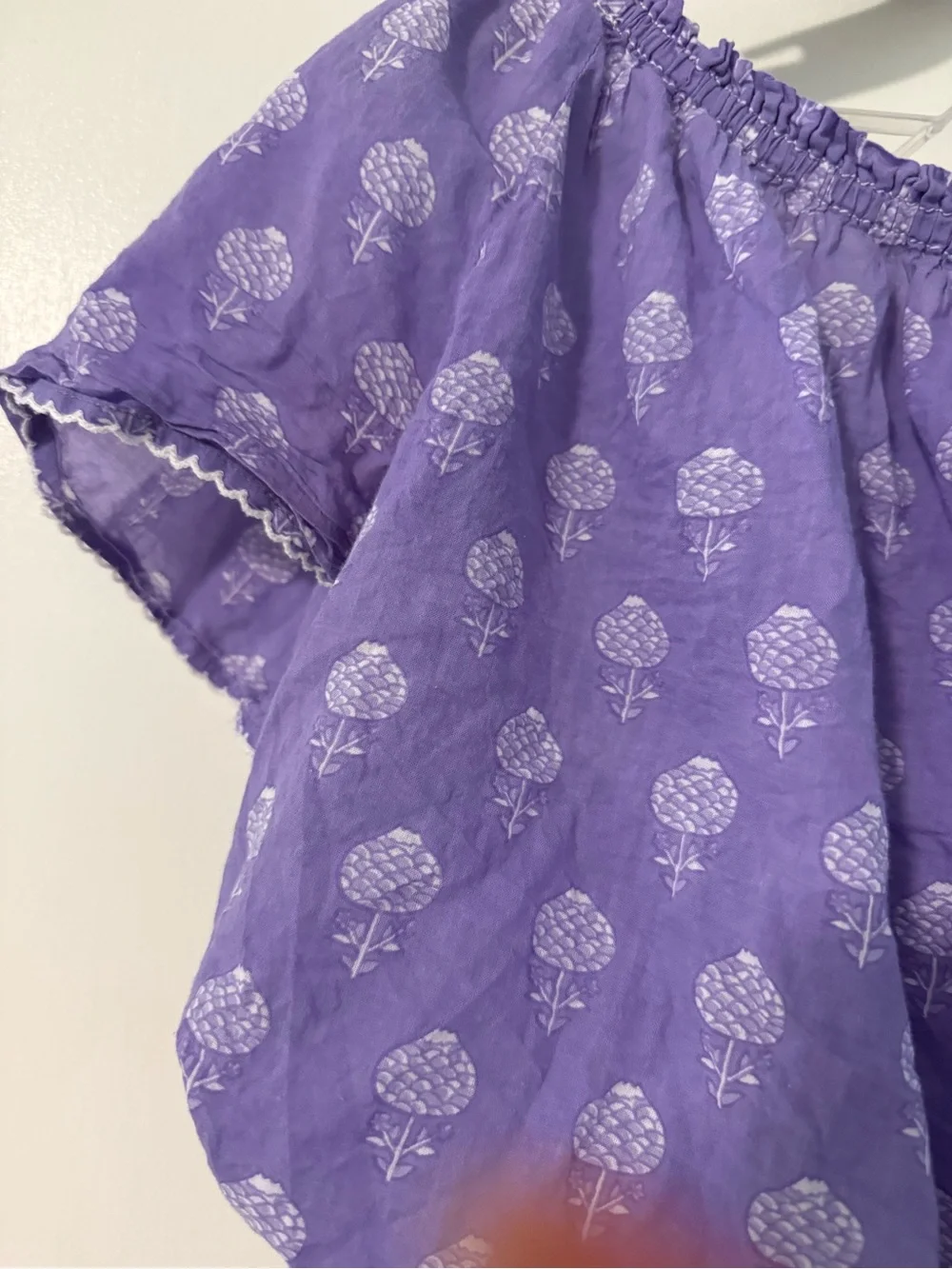 Anthro Aspiga 100% Cotton Boho Two-Piece Shirt & Skirt Set Size M
